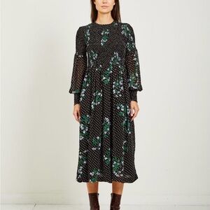 GANNI ROMETTY GEORGETTE DRESS